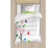 Spring Illustration Duvet Cover Set