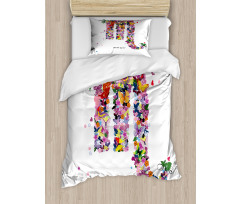 Floral Butterfly Duvet Cover Set