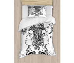 Mystic Happy Sad Duvet Cover Set