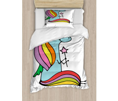 Doodle Mythical Animal Duvet Cover Set