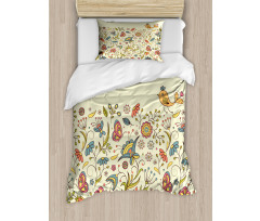 Colorful Summer Petals Duvet Cover Set