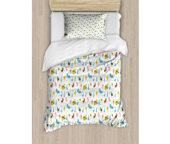 Farm Animals Pattern Duvet Cover Set