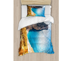 Zakynthos Island Coast Duvet Cover Set