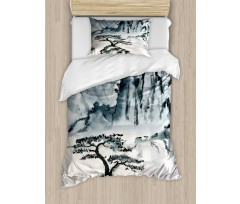 Chinese Mountain Tree Duvet Cover Set