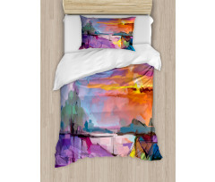 Mountains Design Duvet Cover Set