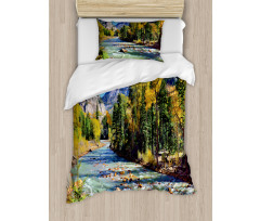 Mountains of Colorado Duvet Cover Set