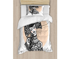 Slavic Woman Duvet Cover Set