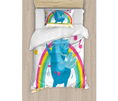 Cartoon Horse Duvet Cover Set