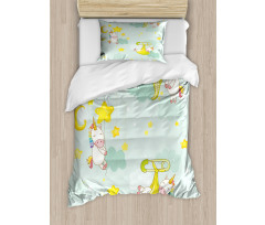 Night Animals Duvet Cover Set