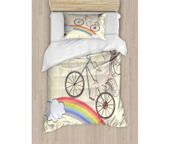 Rainbow Animal Duvet Cover Set