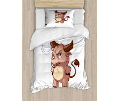 Funny Baby Bull Duvet Cover Set