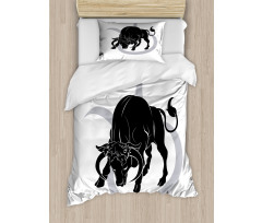 Black Ox and Sign Duvet Cover Set