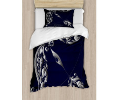 Bow Arrow Motif Duvet Cover Set