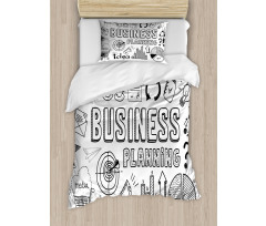 Business Planning Theme Duvet Cover Set