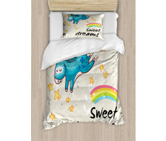 Unicorn Rainbow Duvet Cover Set