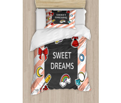 Girl Fashion Duvet Cover Set