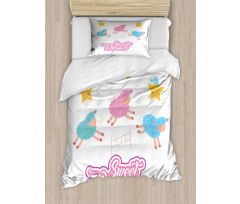 Cartoon Sheep Duvet Cover Set