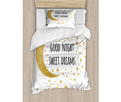 Cheerful Calligraphy Duvet Cover Set