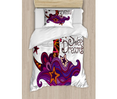 Moon Stars Duvet Cover Set