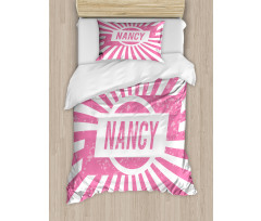 Popular Name in Pink Duvet Cover Set