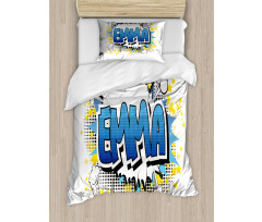 Youthful Teen Comic Book Duvet Cover Set