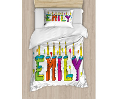 Colorful Cartoon Balloons Duvet Cover Set