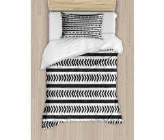 Stripes Arrow Shapes Duvet Cover Set