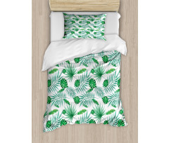 Watercolor Leafage Duvet Cover Set