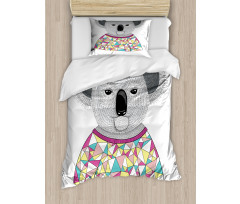 Hipster Animal Shirt Duvet Cover Set