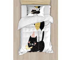 Party Pet with Balloons Duvet Cover Set