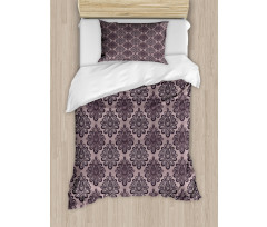 Damask Black Motifs Duvet Cover Set