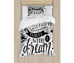 Dream Words Duvet Cover Set