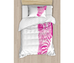 Animal Head Vibrant Duvet Cover Set