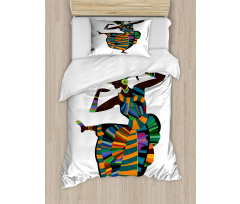 Dancing Zulu Girl Duvet Cover Set