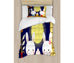 Tsukimi Festival Bunnies Duvet Cover Set