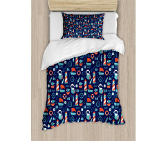 Captain Boats and Helm Duvet Cover Set