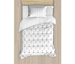 Hand Drawn Heart Motifs Duvet Cover Set