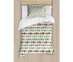 Retro Fruit Kids Pattern Duvet Cover Set