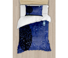 Tree Silhouette Duvet Cover Set