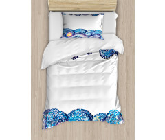 Watercolor Wave Duvet Cover Set