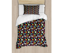 Galaxy Party Pattern Duvet Cover Set