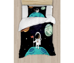 Galaxy Adventure Cartoon Duvet Cover Set