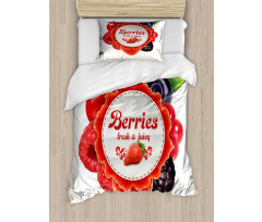 Colorful Berry Pattern Duvet Cover Set