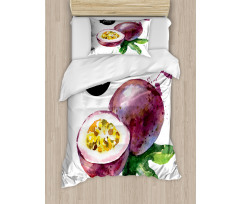 Watercolor Exotic Design Duvet Cover Set