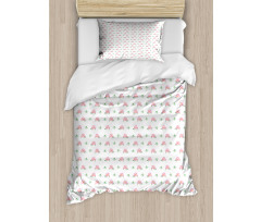 Pastel Plumeria Duvet Cover Set