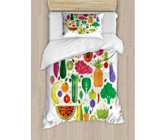 Yummy Food Circle Duvet Cover Set