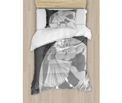 Ballerina Girl Shadow Duvet Cover Set