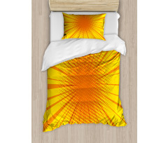 Retro Sun Burst Duvet Cover Set