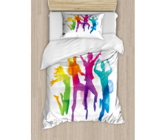 Rainbow Colored Teens Duvet Cover Set