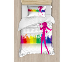 Dancing Girlt Party Duvet Cover Set